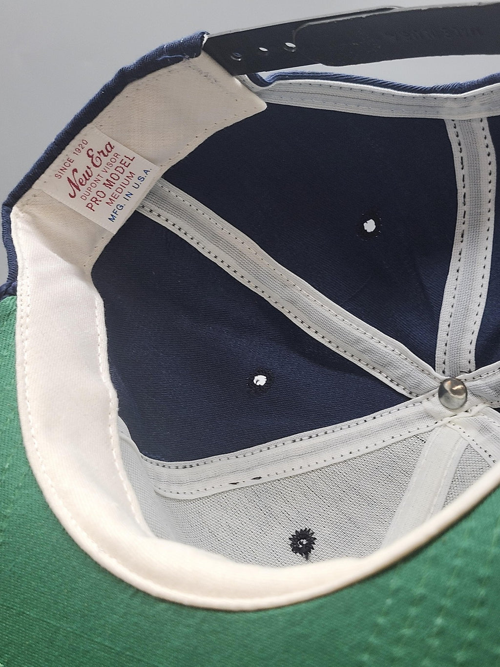 Vintage Bayou Club Hat Cap Snap Back Mens M Blue Rope Baseball Golf New Era 80s