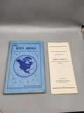 Vintage North America Review Workbook & Answer Key Blue PB Arco USA 1951