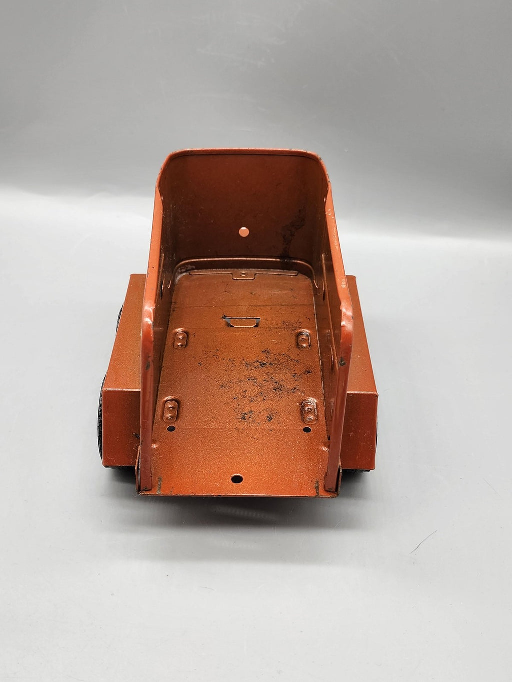 Vintage Nylint Horse Ranch Trailer Pressed Steel Toy Small Orange Vehicle