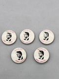 Vintage Jimmy Carter Campaign Pinback Buttons Lot 5 Whip His ASS White Political