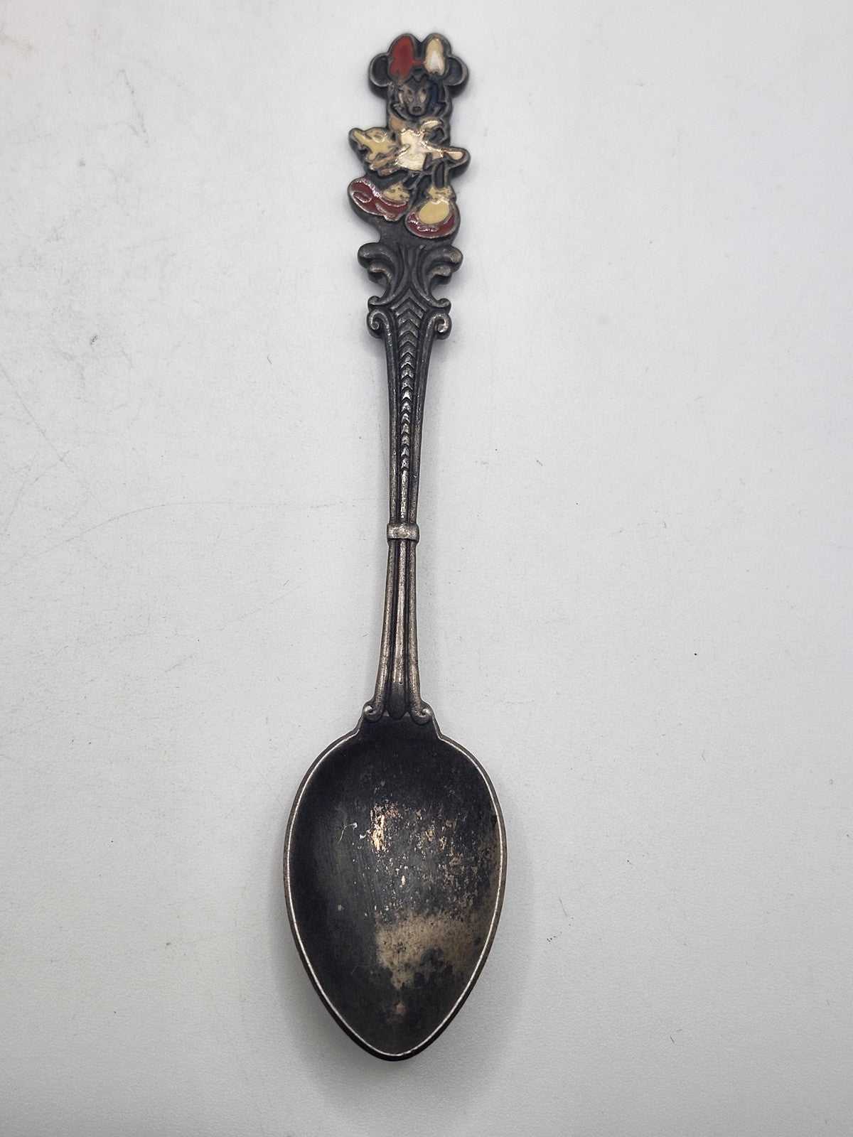 Vintage Disney Minnie Mouse Teaspoon Metal Made In Germany Silver Decor