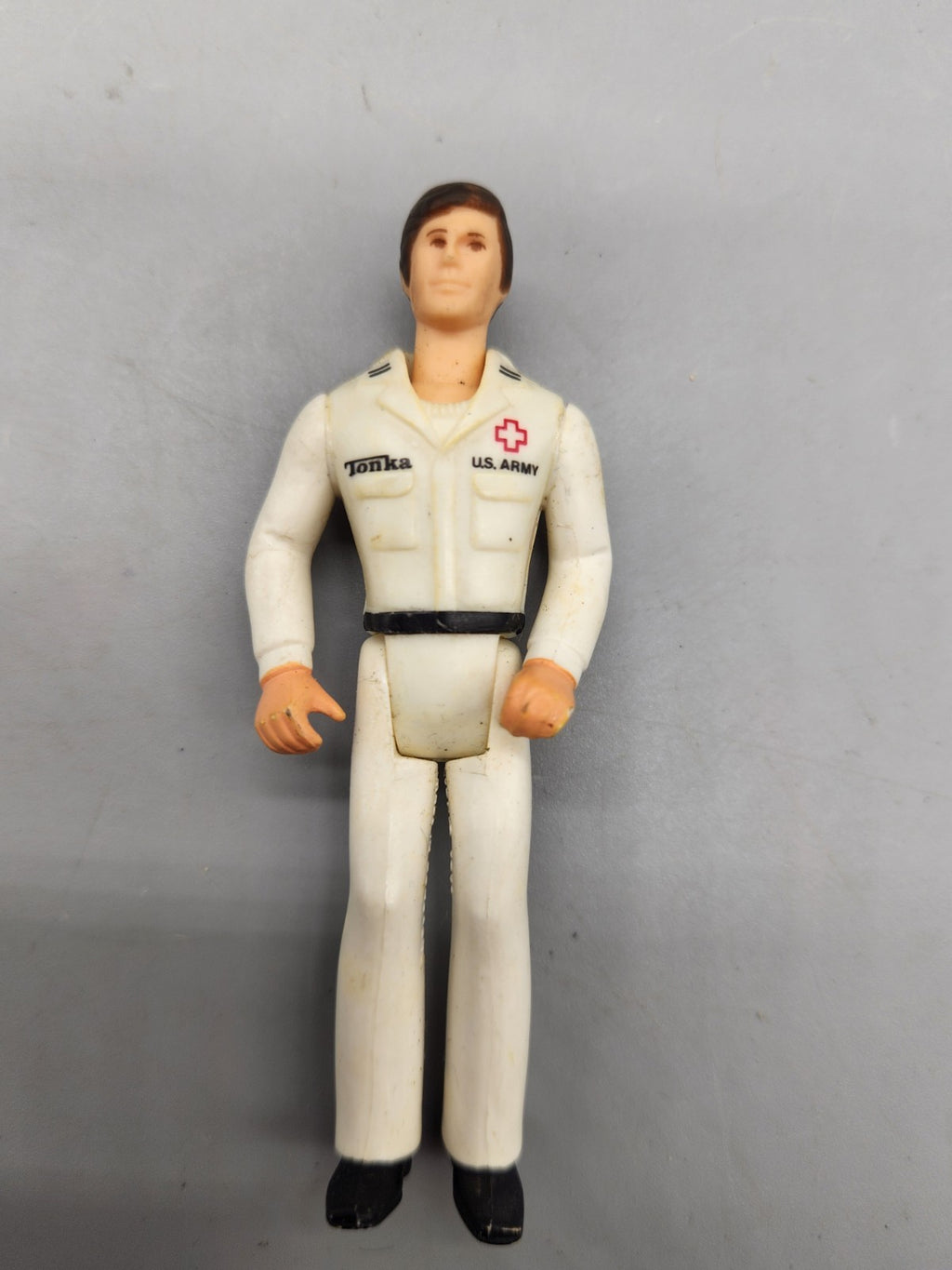 Vintage Tonka U.S. Army Medic Action Figure Red Cross Military Toy White Uniform