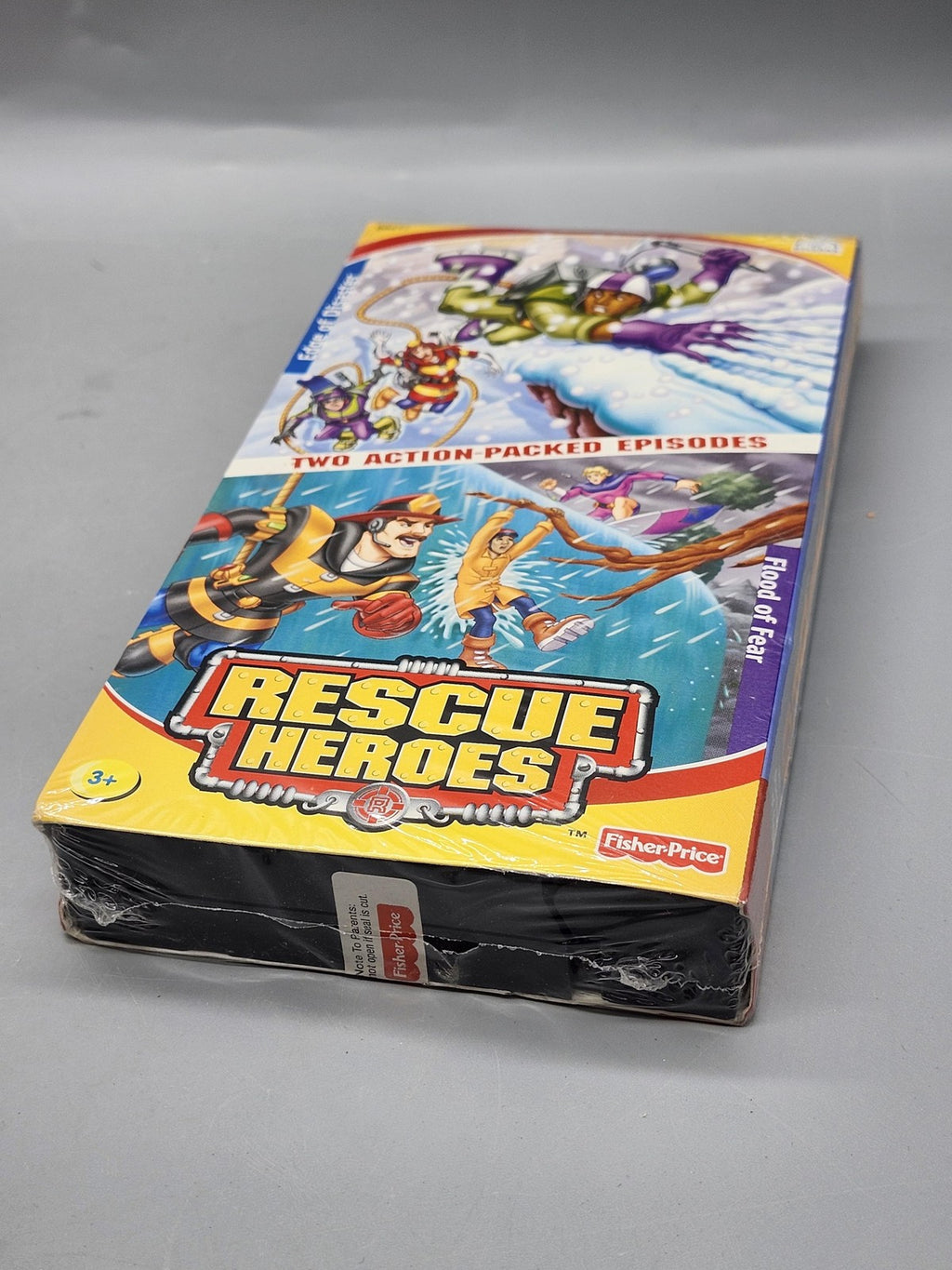 Vintage Rescue Heroes Edge Of Disaster Flood Of Fear ER VHS Tape Fisher Price
