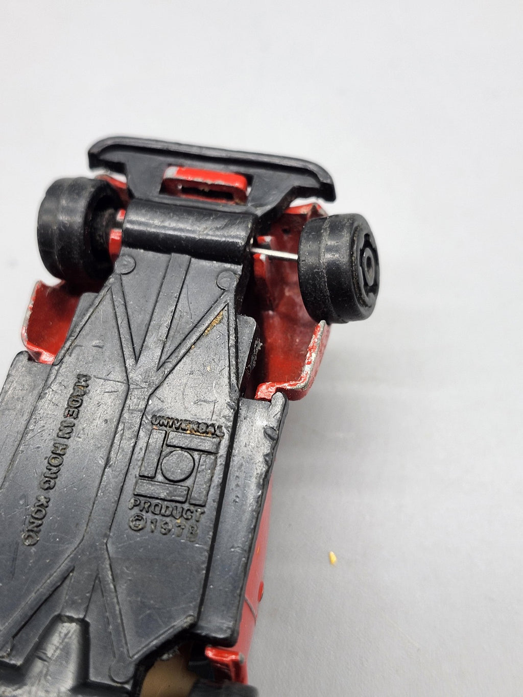 Vintage Universal Fruehauf Red Diecast Car Small Toy Vehicle Loose Hong Kong