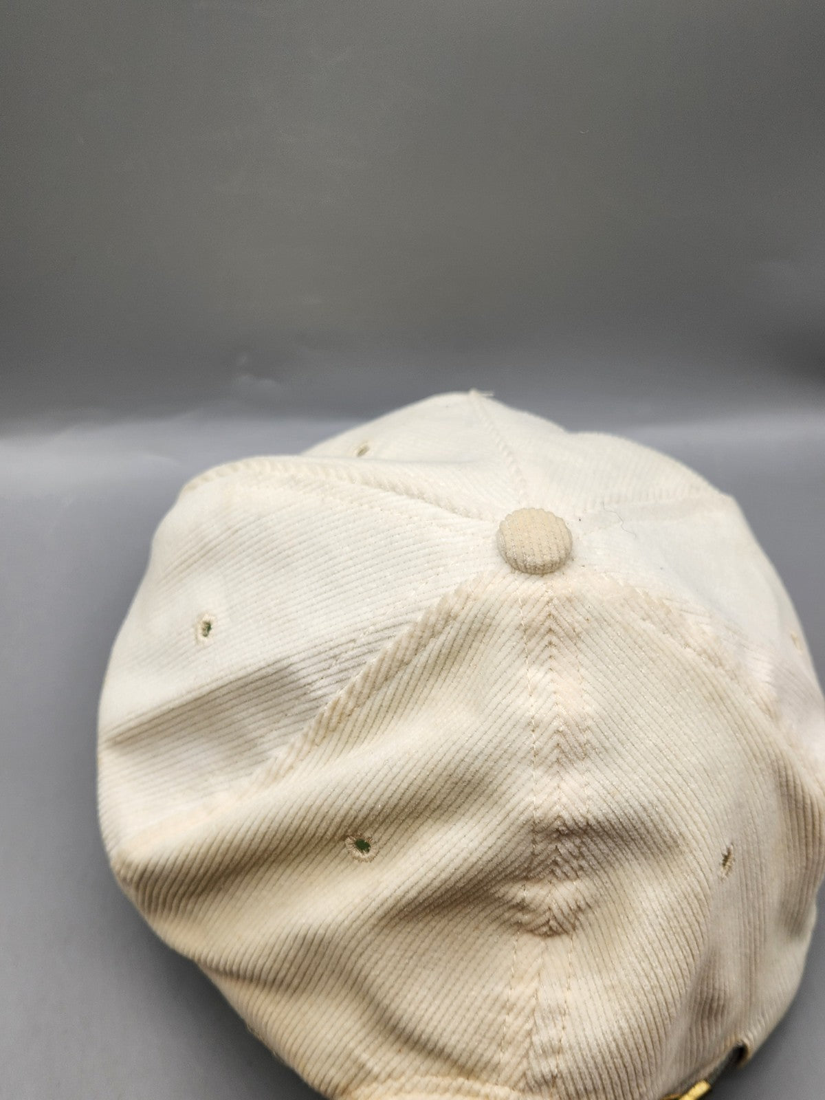 Vintage University of Rochester Corduroy Strapback Hat TEXACE Made USA Seal Logo