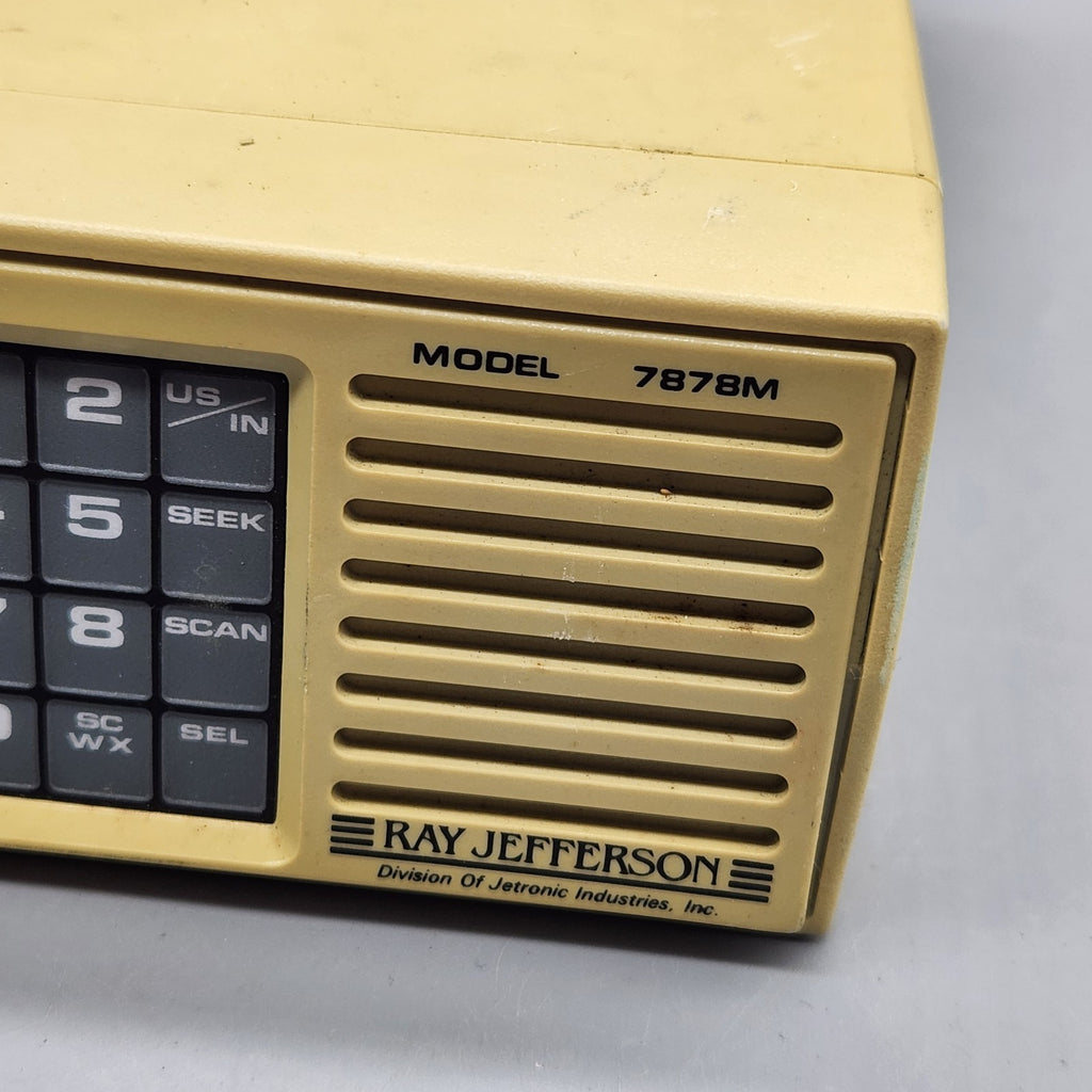 Vintage Ray Jefferson Model 7878M Marine / CB Radio Base Unit Retro Electronics