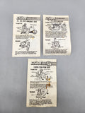 Vintage 1987 GI Joe Mini Vehicle/Filecard Instruction Lot – Cobra Pom-Pom...