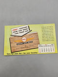 1942 Shell Ground Crew Service Ink Blotter Calendar WWII Gas Oil Advertising...