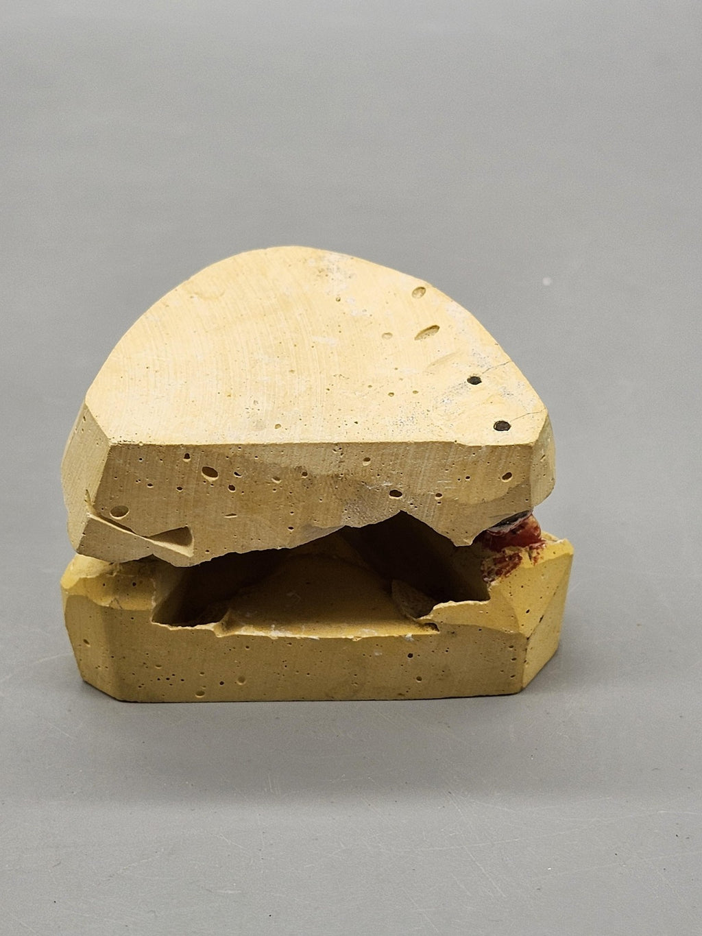 Plaster Dental Typodont Teeth Model Jaw Cast Upper Lower Yellow Teaching Study