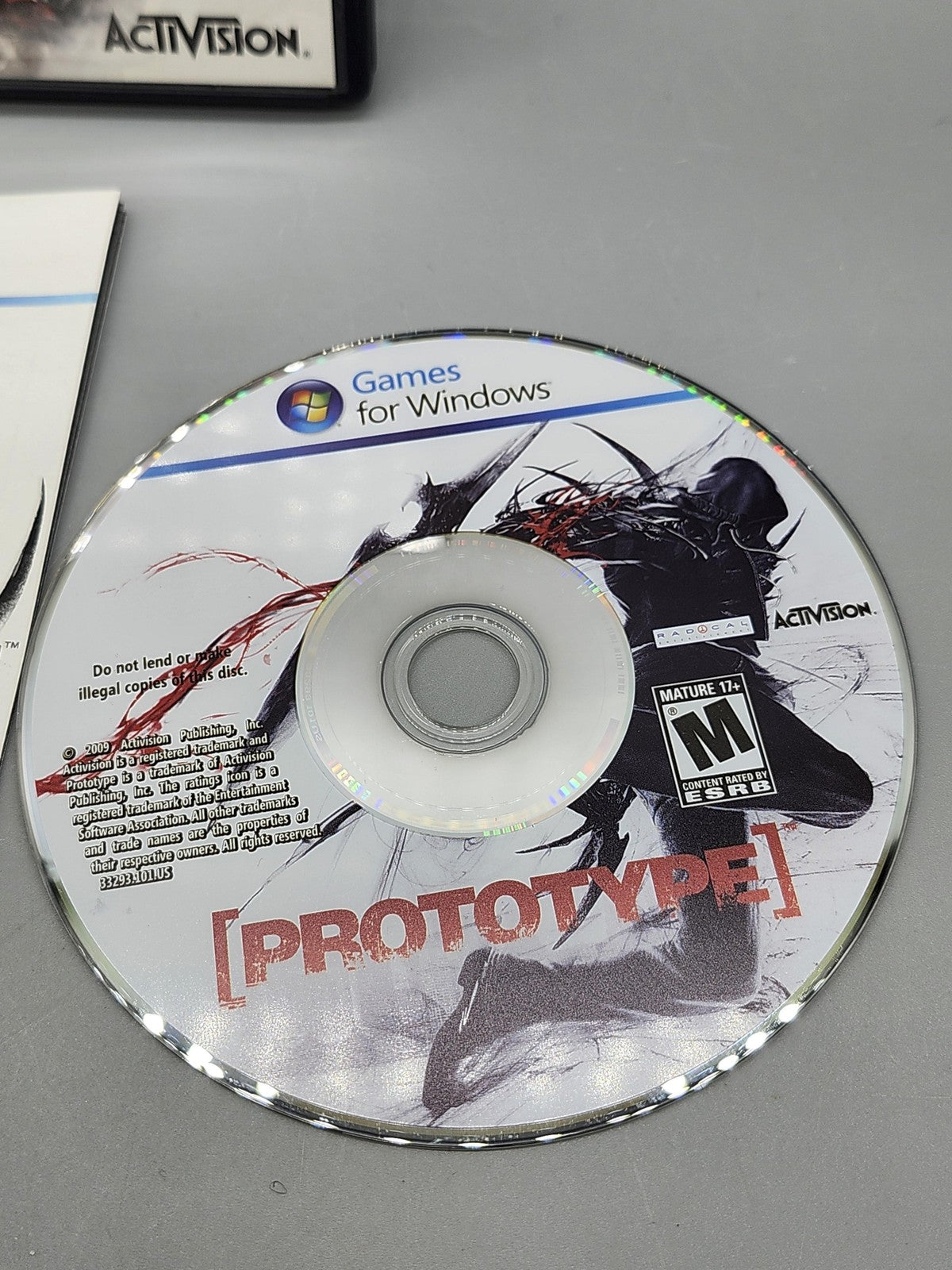 Prototype PC Windows DVD Game Manual Activision M 2009 Action Adventure
