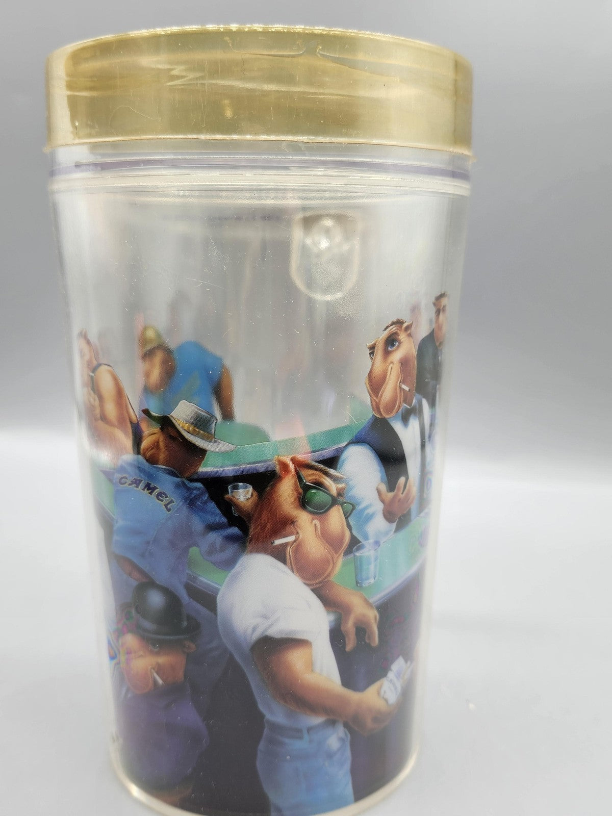 Vintage KMP Multicolor Ceramic Figural Beer Stein Castle Couple Japan Decor
