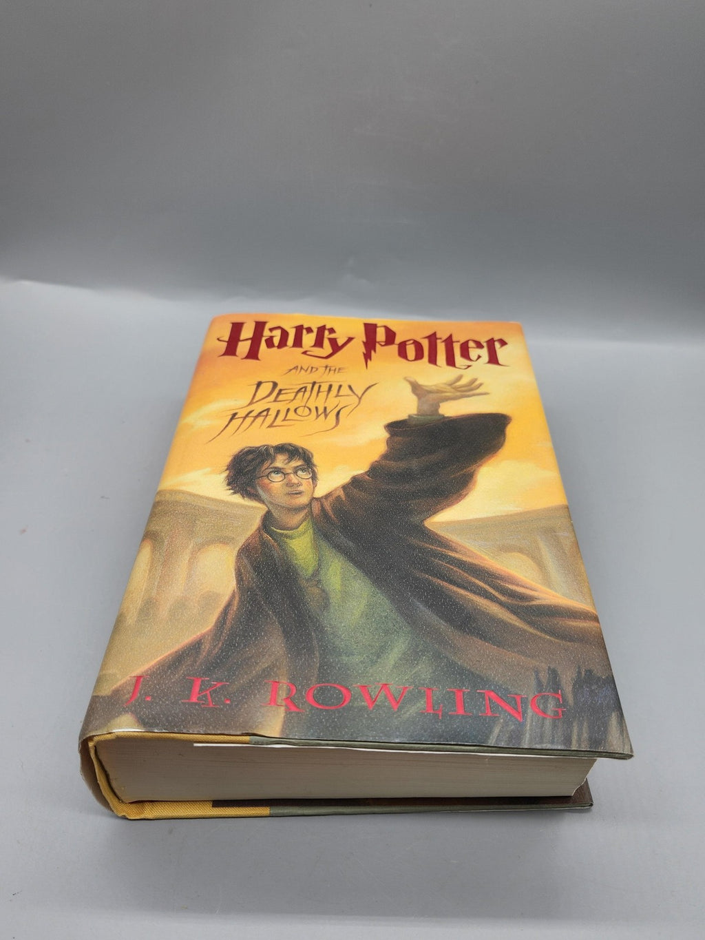 Harry Potter And The Deathly Hallows J.K. Rowling Yellow HC Scholastic 1st 2007