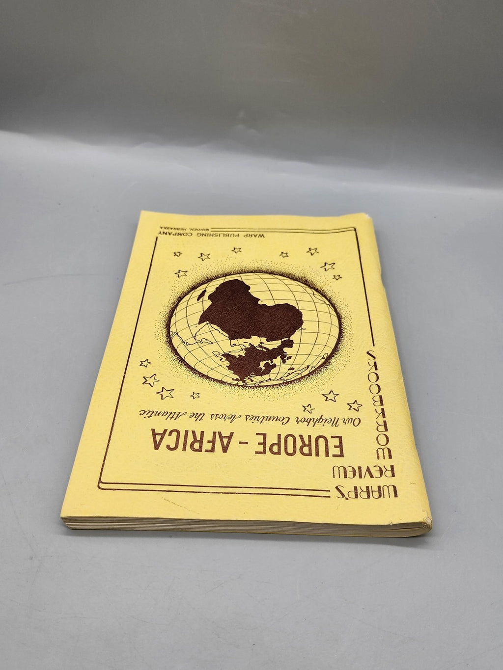 Vintage Europe-Africa Workbook Arco Yellow PB School Geography Warp USA 1959