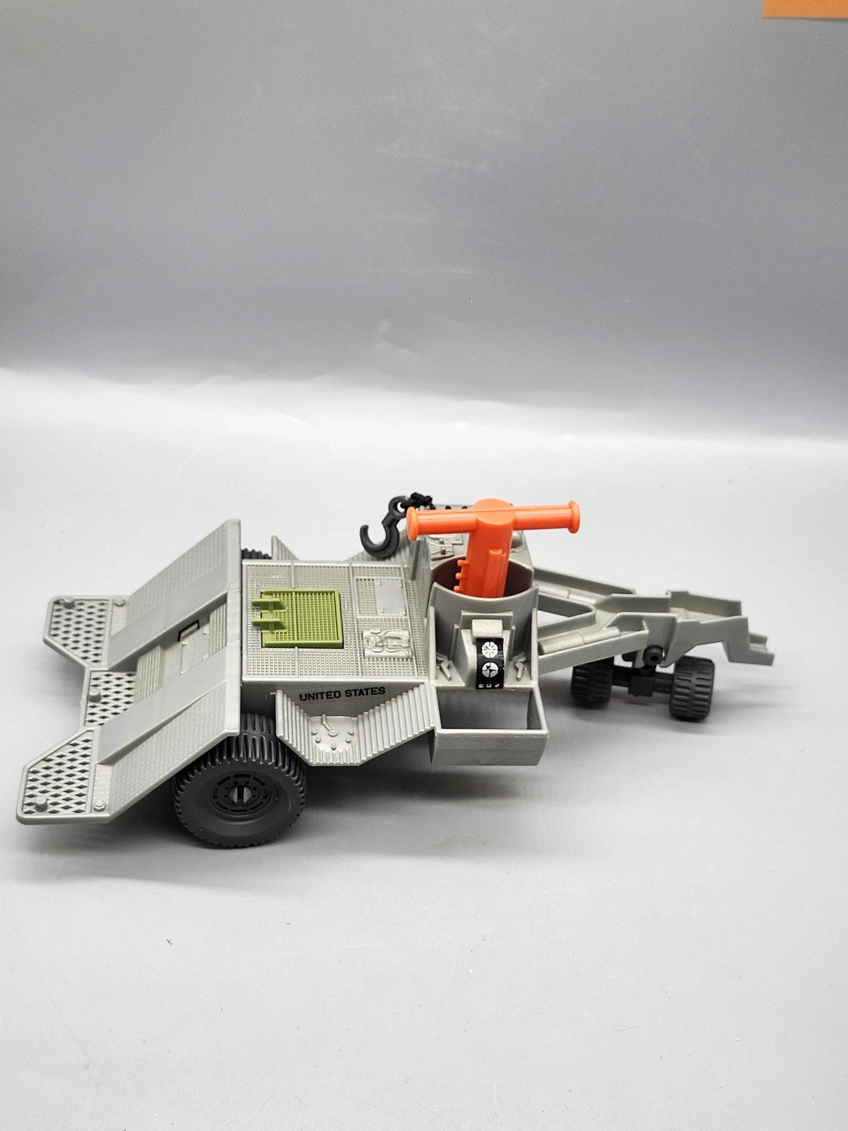 Vintage 1987 G.I. Joe Gray Gun Cannon Trailer Playset Hasbro Plastic Toy Loose