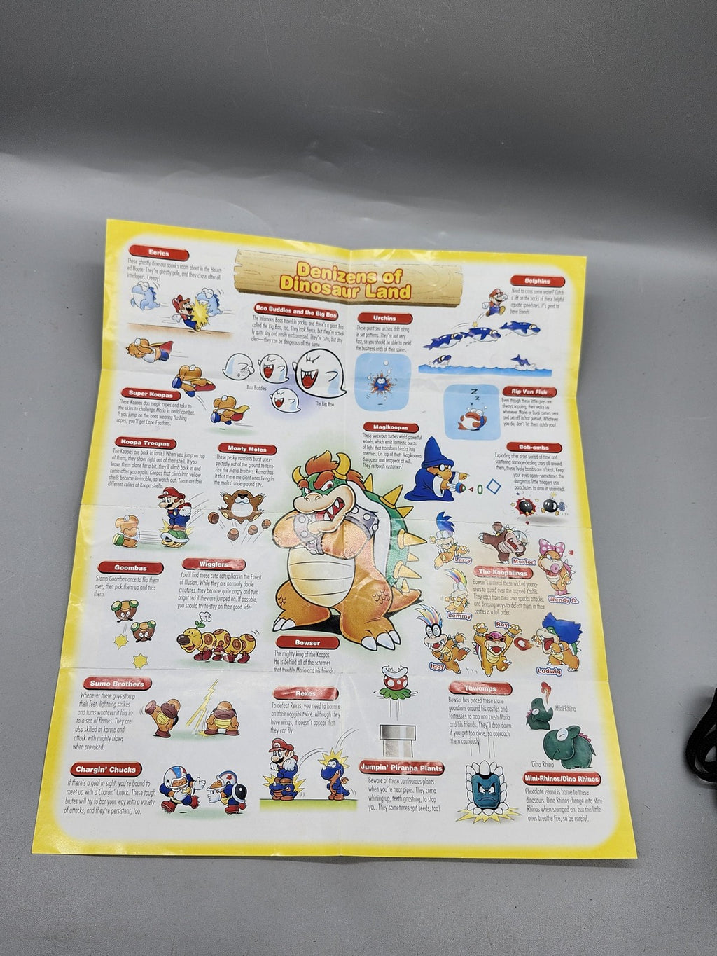 Super Mario World Super Mario Advance 2 Nintendo GBA Cart Manual Map NTSC-U/C E