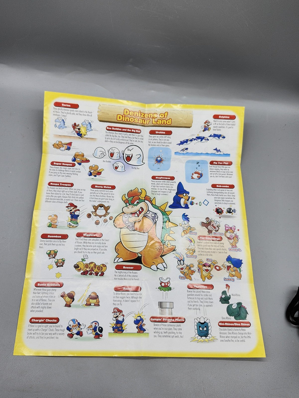 Super Mario World Super Mario Advance 2 Nintendo GBA Cart Manual Map NTSC-U/C E