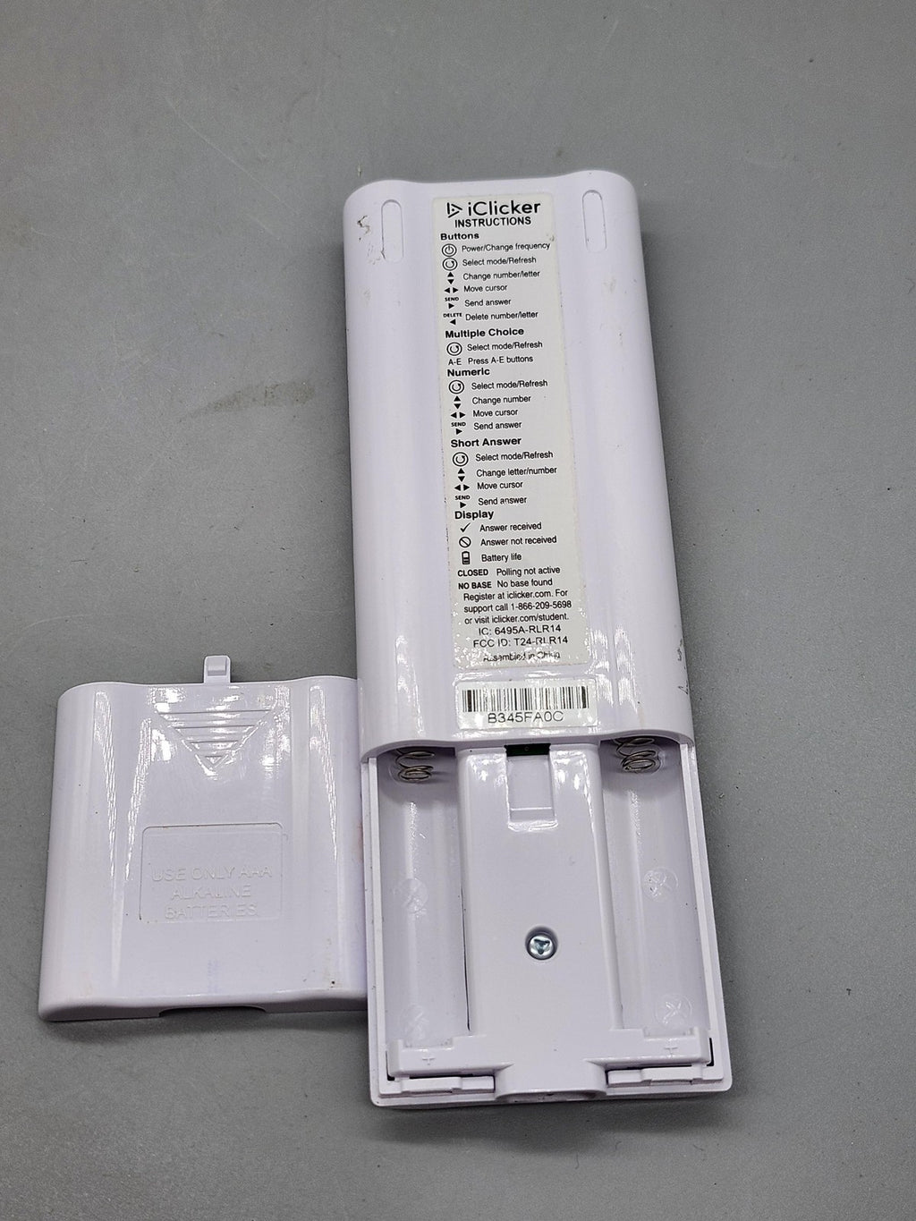 IClicker 2 Student Response Remote White Classroom Clicker For Parts Or Repair