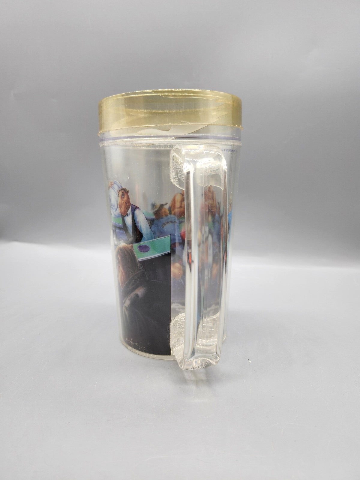 Vintage KMP Multicolor Ceramic Figural Beer Stein Castle Couple Japan Decor