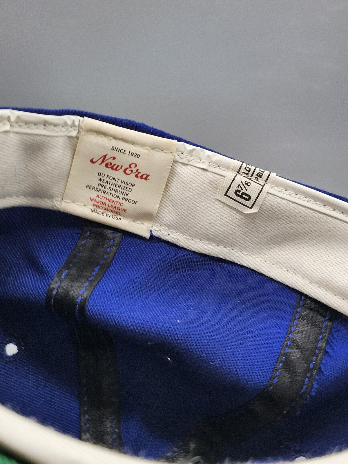 Vintage Brooklyn Dodgers Hat Cap Fitted Mens 6 7/8 MLB Baseball New Era Blue