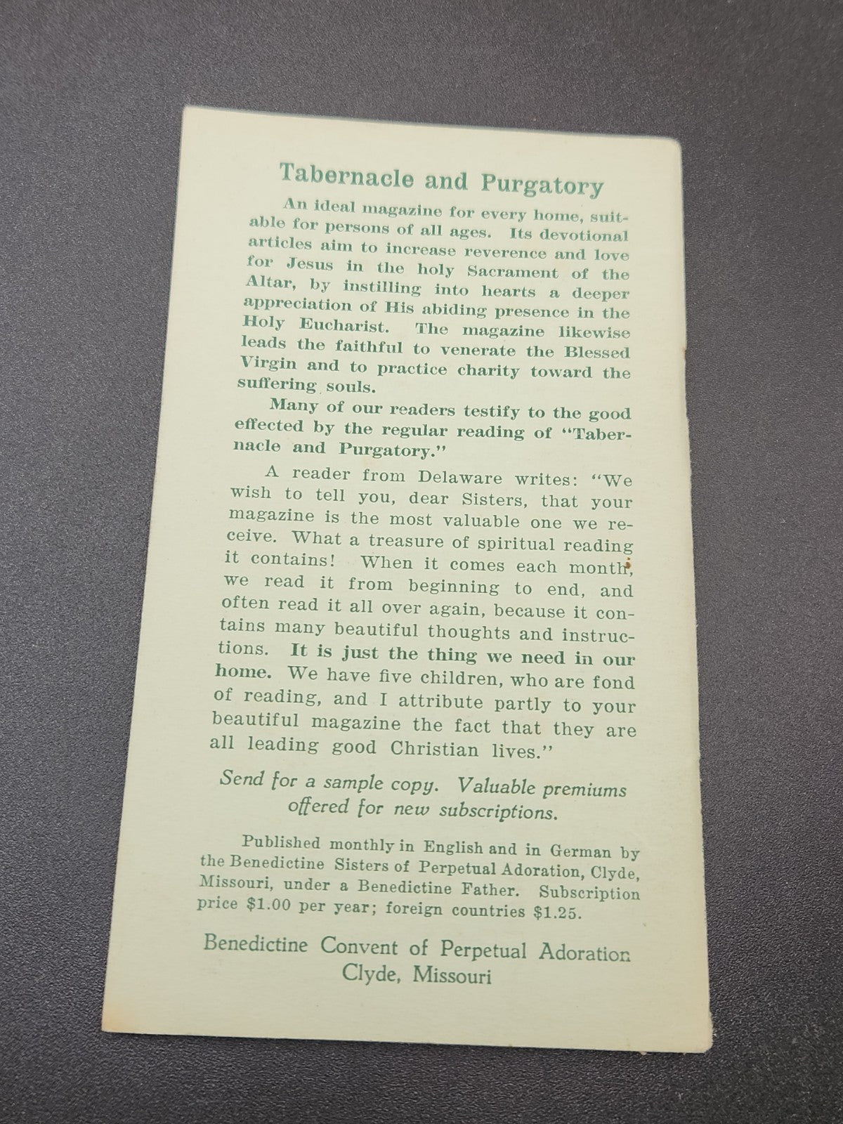 1936 Our Heavenly Companions 1st Edition Catholic Prayer Book Angel Booklet...