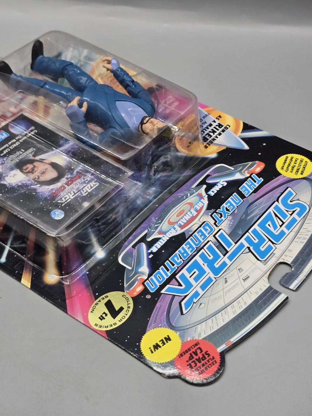 Star Trek TNG Commander Riker as Malcorian 7th Season Figure NOS 1995