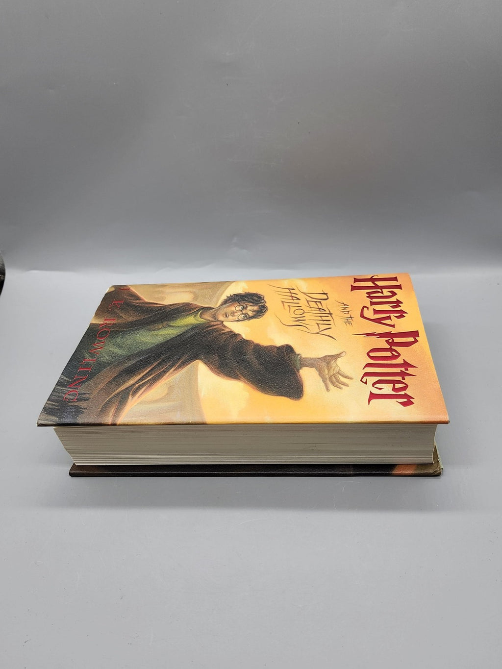 Harry Potter And The Deathly Hallows J.K. Rowling Yellow HC Scholastic 1st 2007