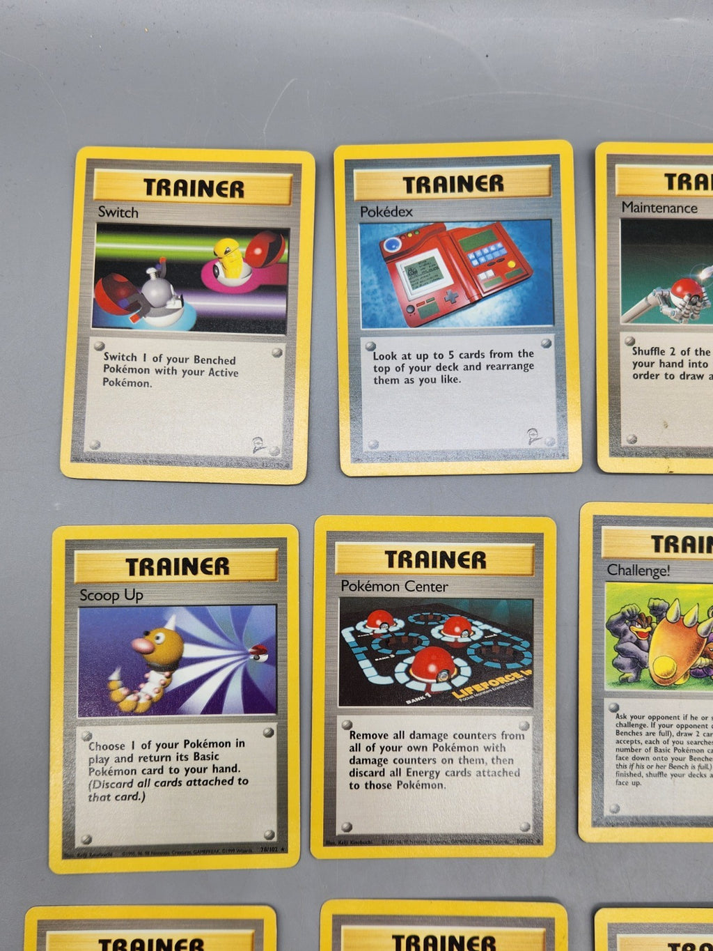 Vintage Pokémon Trainer Card Lot WOTC Base Set Team Rocket 9 Cards Pokemon