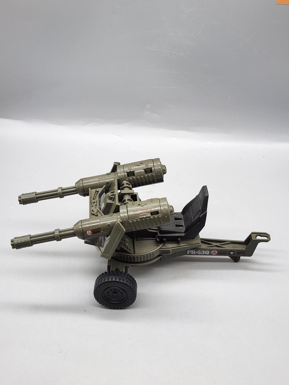 Vintage 1983 G.I. Joe Whirlwind Twin Battle Gun Hasbro Green Plastic Toy Loose
