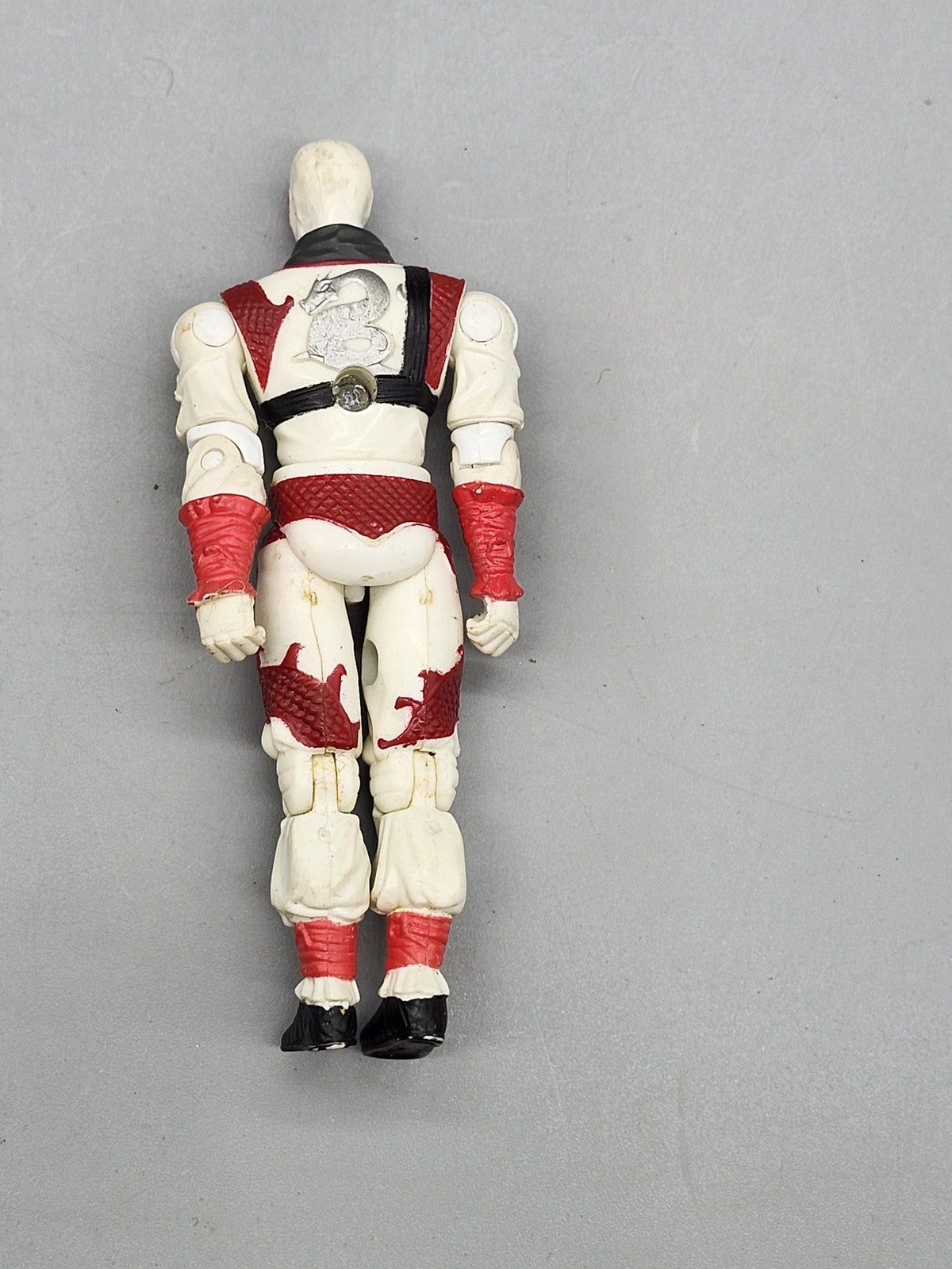 Vintage 1988 G.I. Joe Storm Shadow Action Figure Hasbro White Plastic Toy Loose
