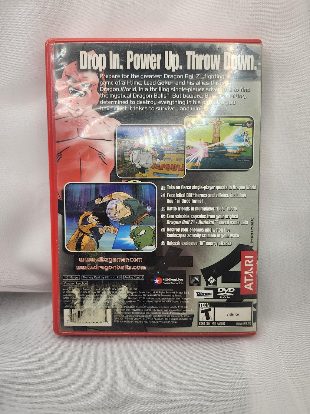 Dragon Ball Z Budokai 2 Sony PlayStation 2 Game CIB Atari NTSC-U/C 2003 T