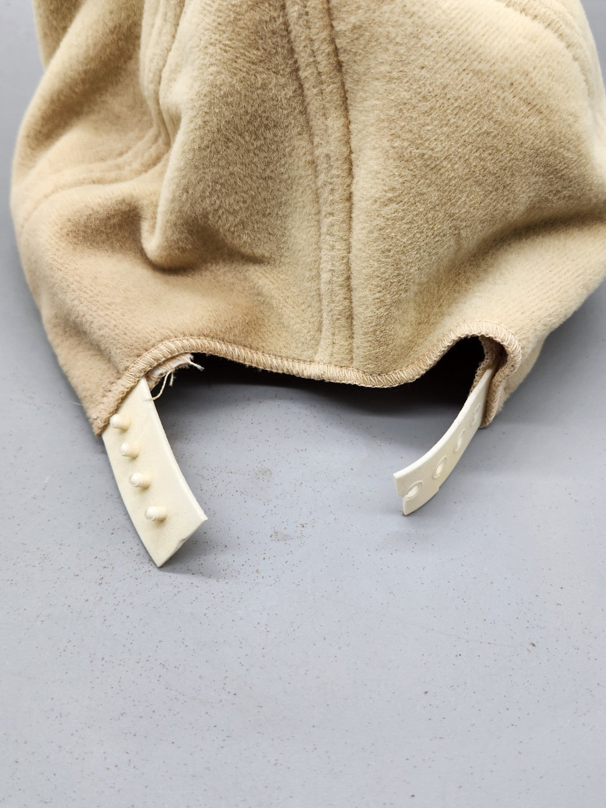 Vintage Pitt Panthers Script Snapback Hat Cap Beige Suede Look NCAA Retro
