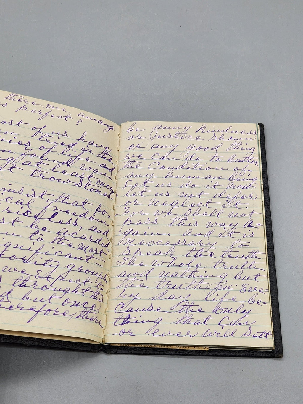 Vintage 1930 Memorandum Notebook John E Eklund Handwritten Journal Poetry Notes