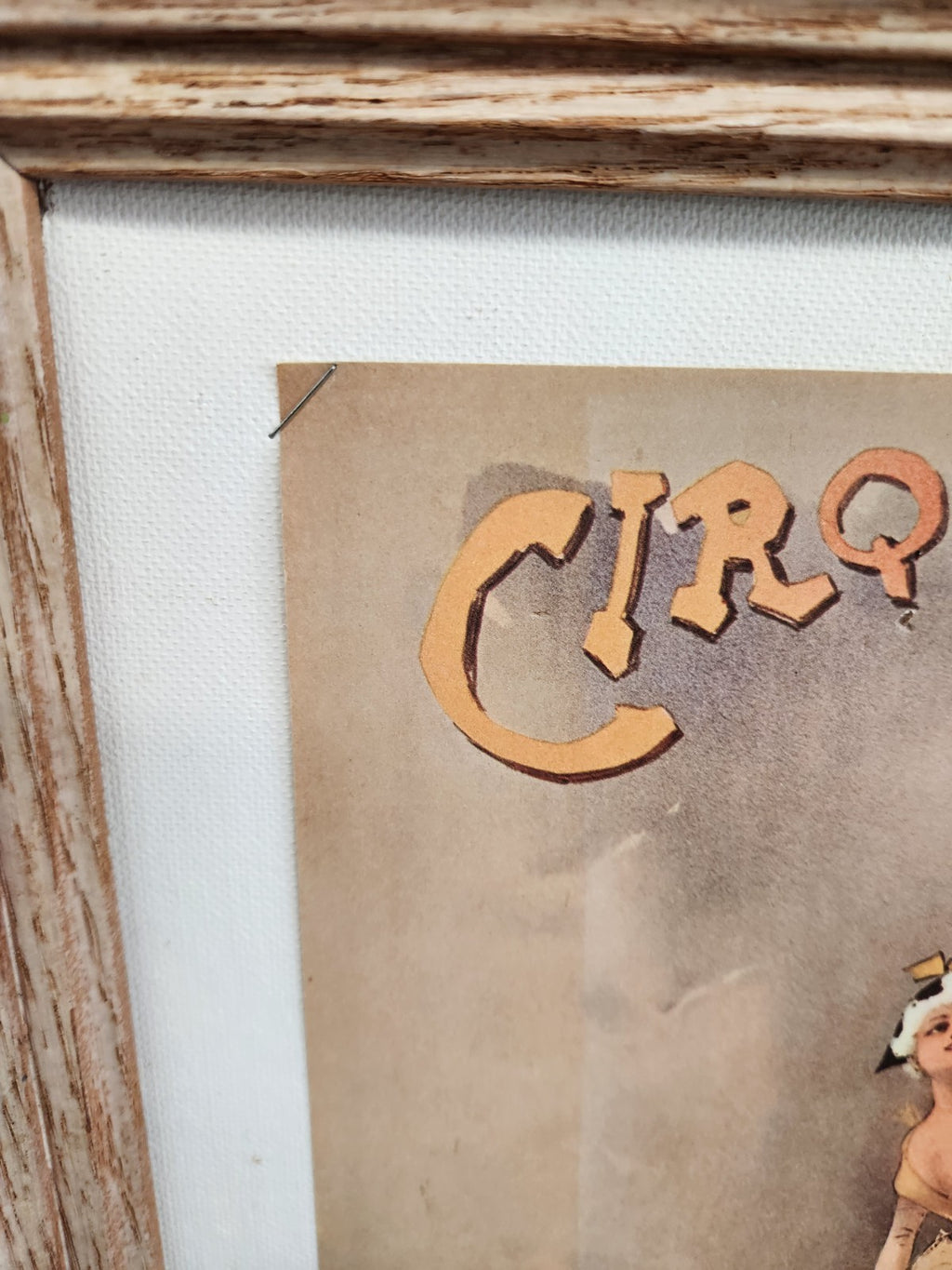 Vintage Cirque Molier Framed Circus Poster Print 14x18 French Style Wall Art