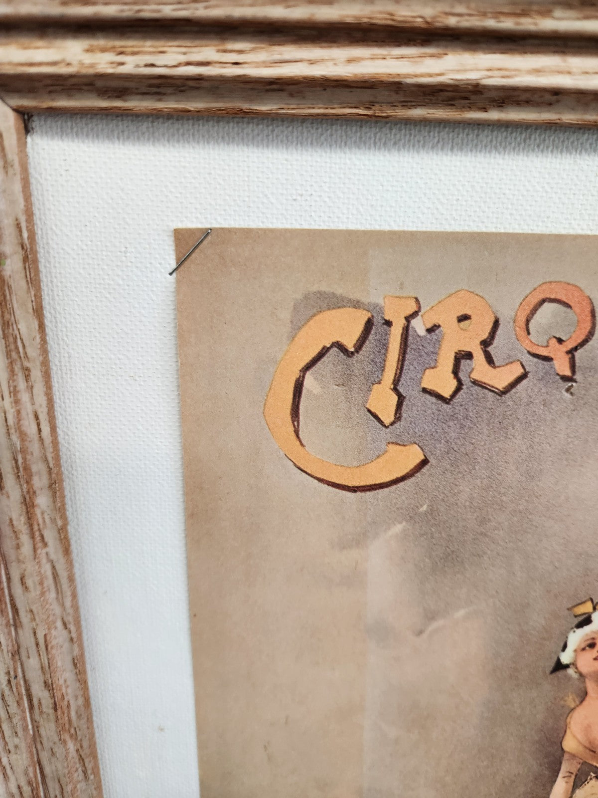 Vintage Cirque Molier Framed Circus Poster Print 14x18 French Style Wall Art