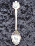 Plymouth England Souvenir Spoon Small Silver Plated Enamel Crest Collectible