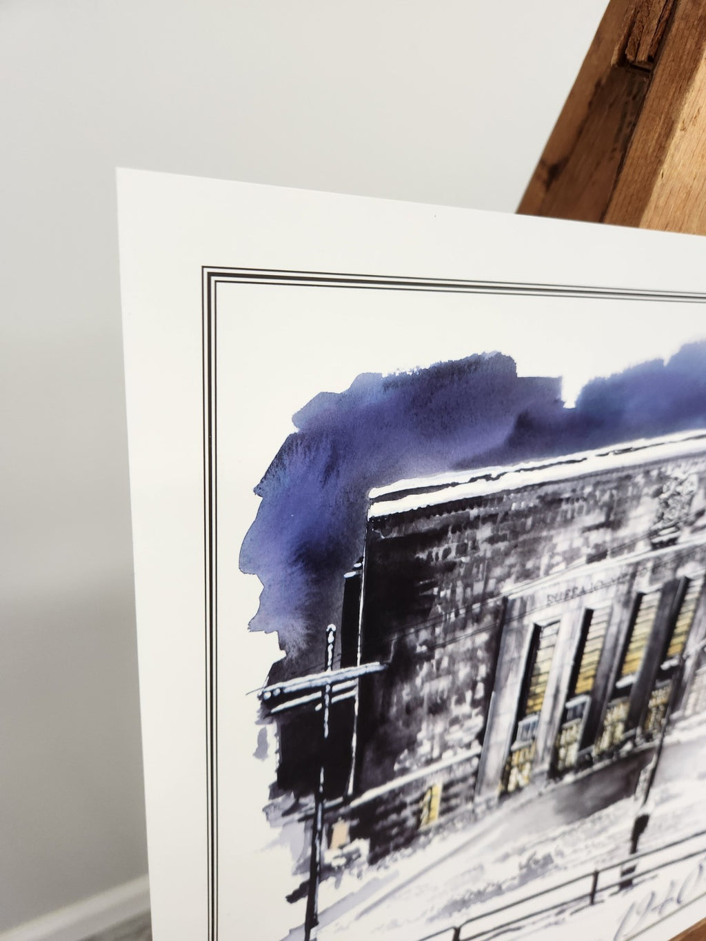 Buffalo Memorial Auditorium 1940 First Snow Storm Art Print KeyBank WKBW 20x16