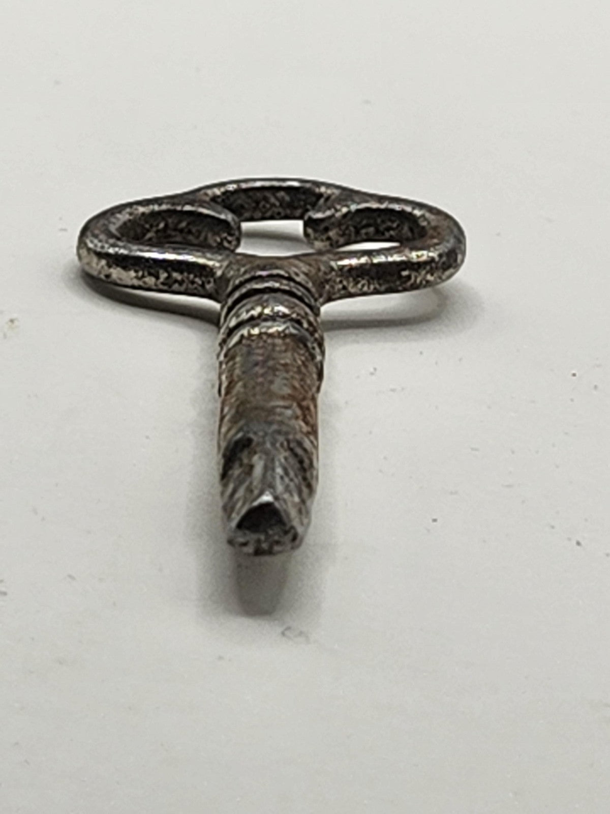 Vintage Clock Winding Key Small Silver Tone Metal Clock Repair Tool Decor