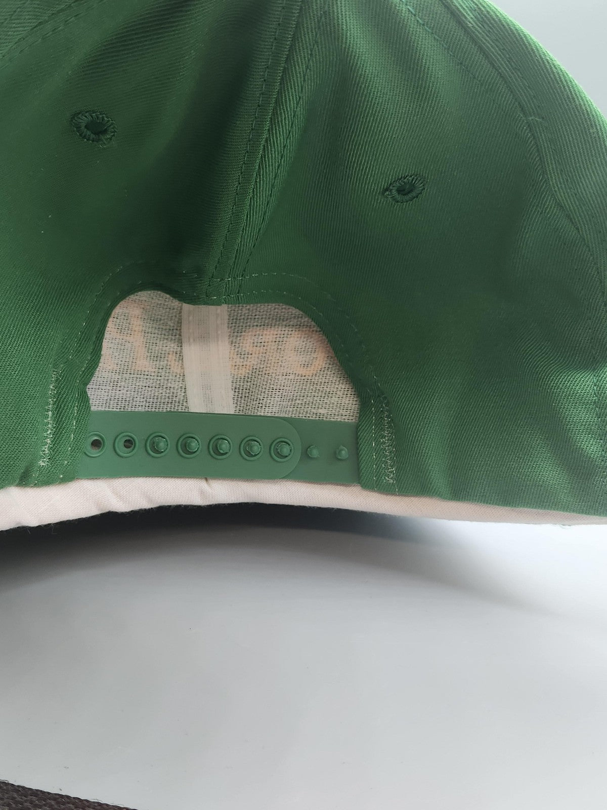 Vintage New Era Doral Park Hat Cap Snap Back Mens Large Green Golf Silver Course