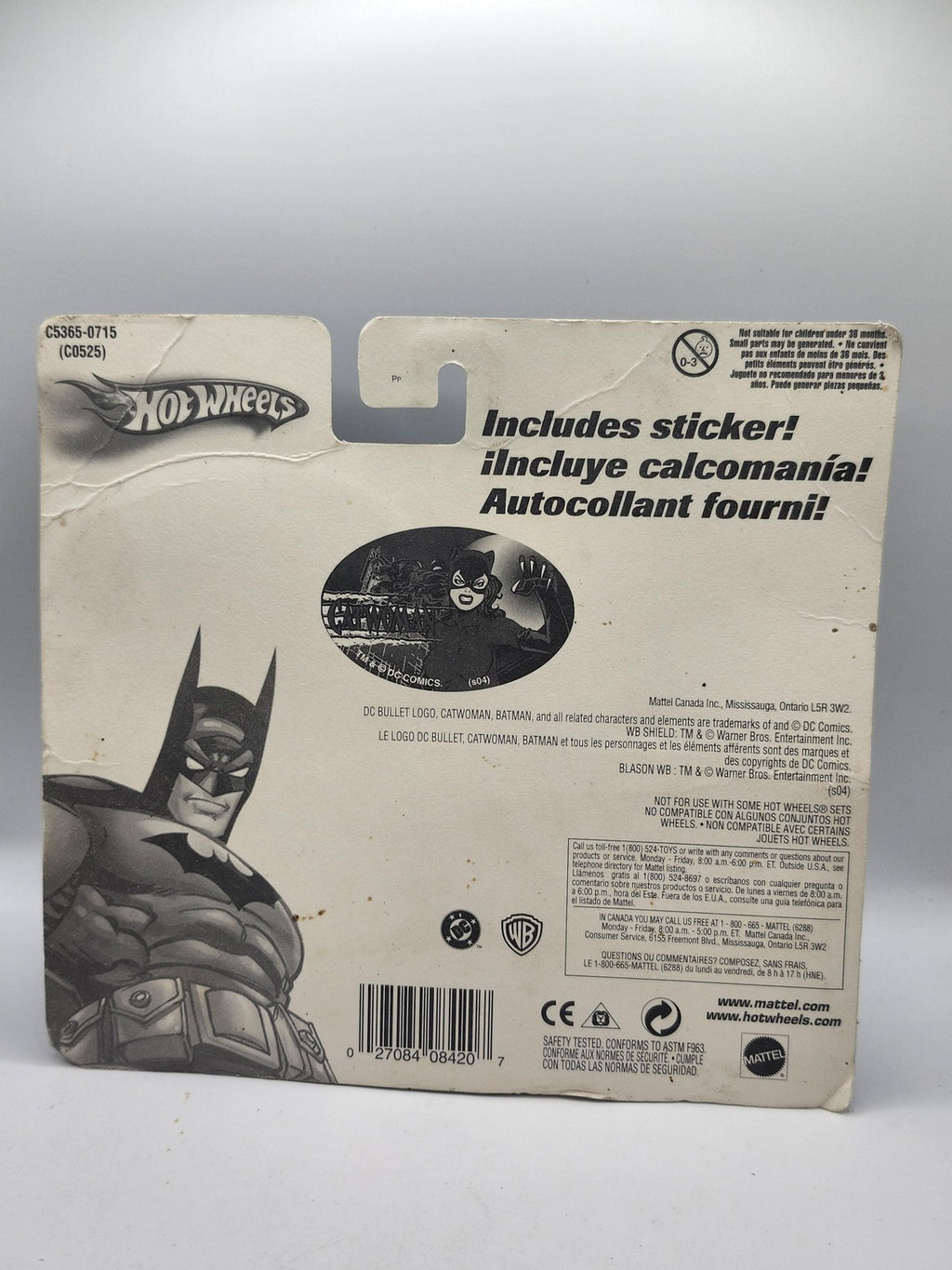 Vintage Hot Wheels Batman Vs Catwoman 1:64 Diecast Car 2-Pack New Carded