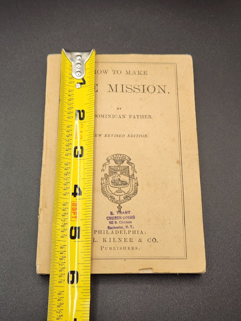 Vintage 1897 “How To Make The Mission” Catholic Religious Booklet Dominican