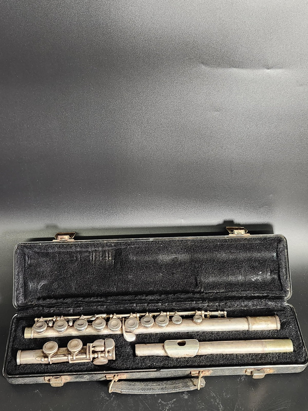 Vintage Selmer USA C Concert Flute Silver Closed Hole Straight Headjoint Case