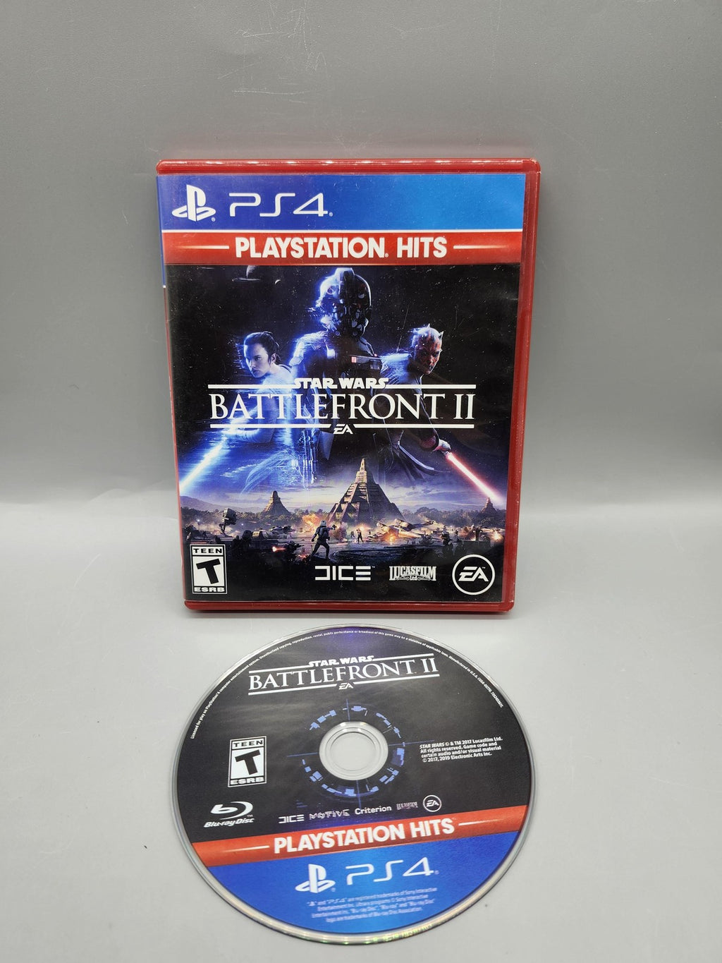Star Wars Battlefront II PlayStation 4 PS4 Game T EA PlayStation Hits Red Case