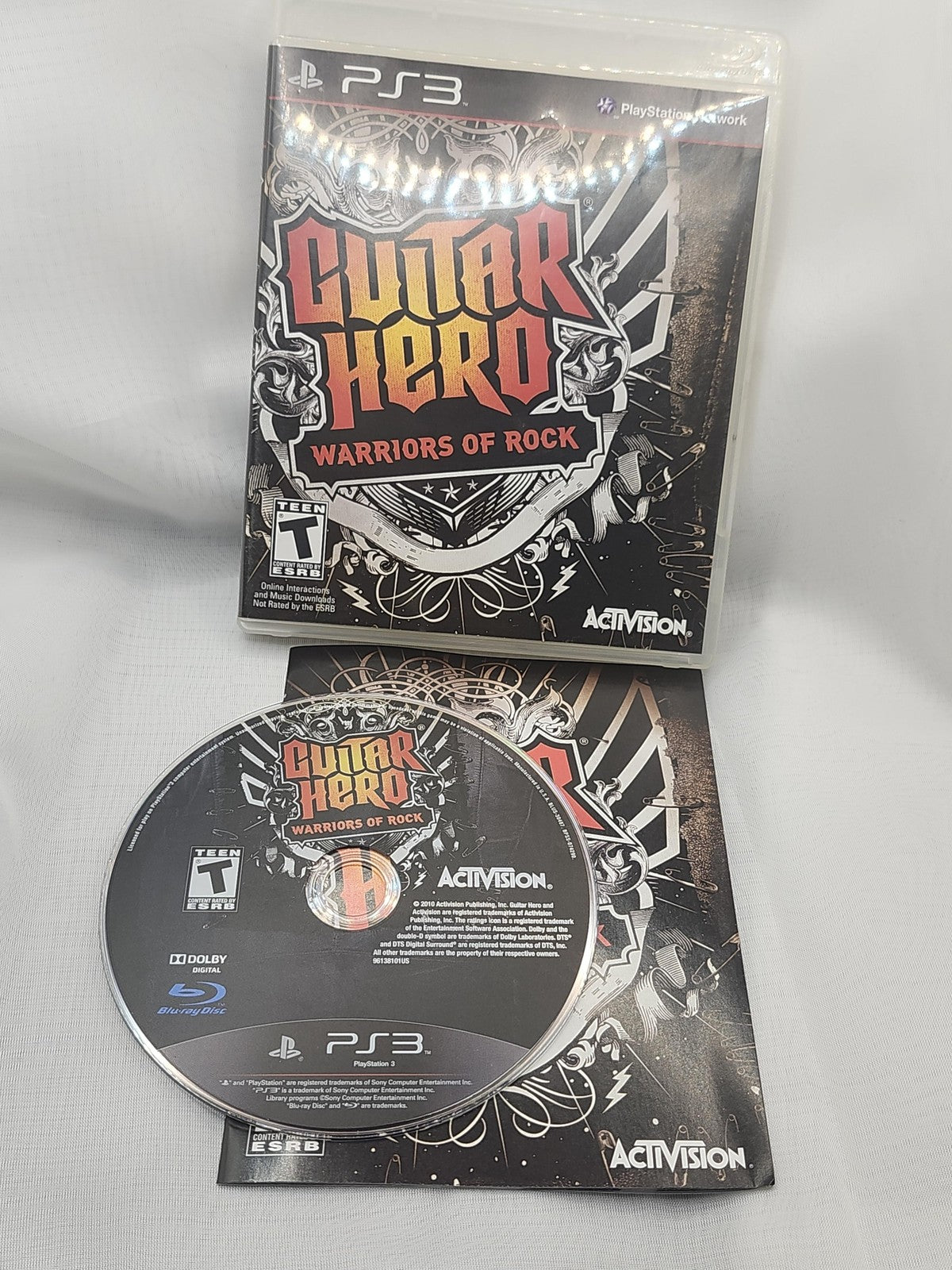 Guitar Hero Warriors Of Rock PlayStation 3 PS3 Game CIB Activision NTSC-U/C 2010