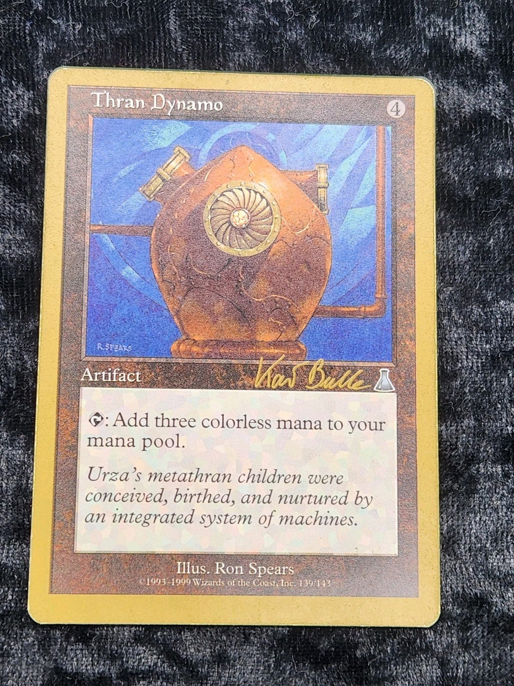 MTG Thran Dynamo 1999 World Championships Tokyo Ron Spears Artifact Card