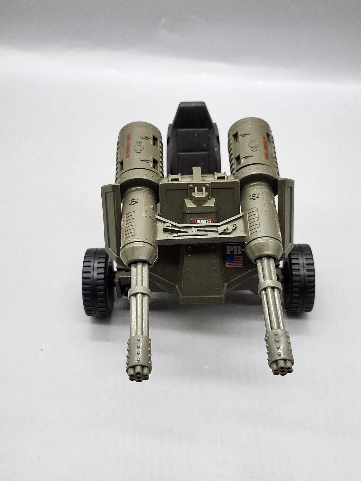 Vintage 1983 G.I. Joe Whirlwind Twin Battle Gun Hasbro Green Plastic Toy Loose