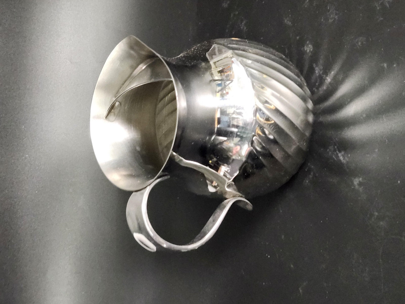 Kawazaki Stainless Pitcher Bowl Set Silver Swirl 18-8 Japan 2pc Decor Kitchen