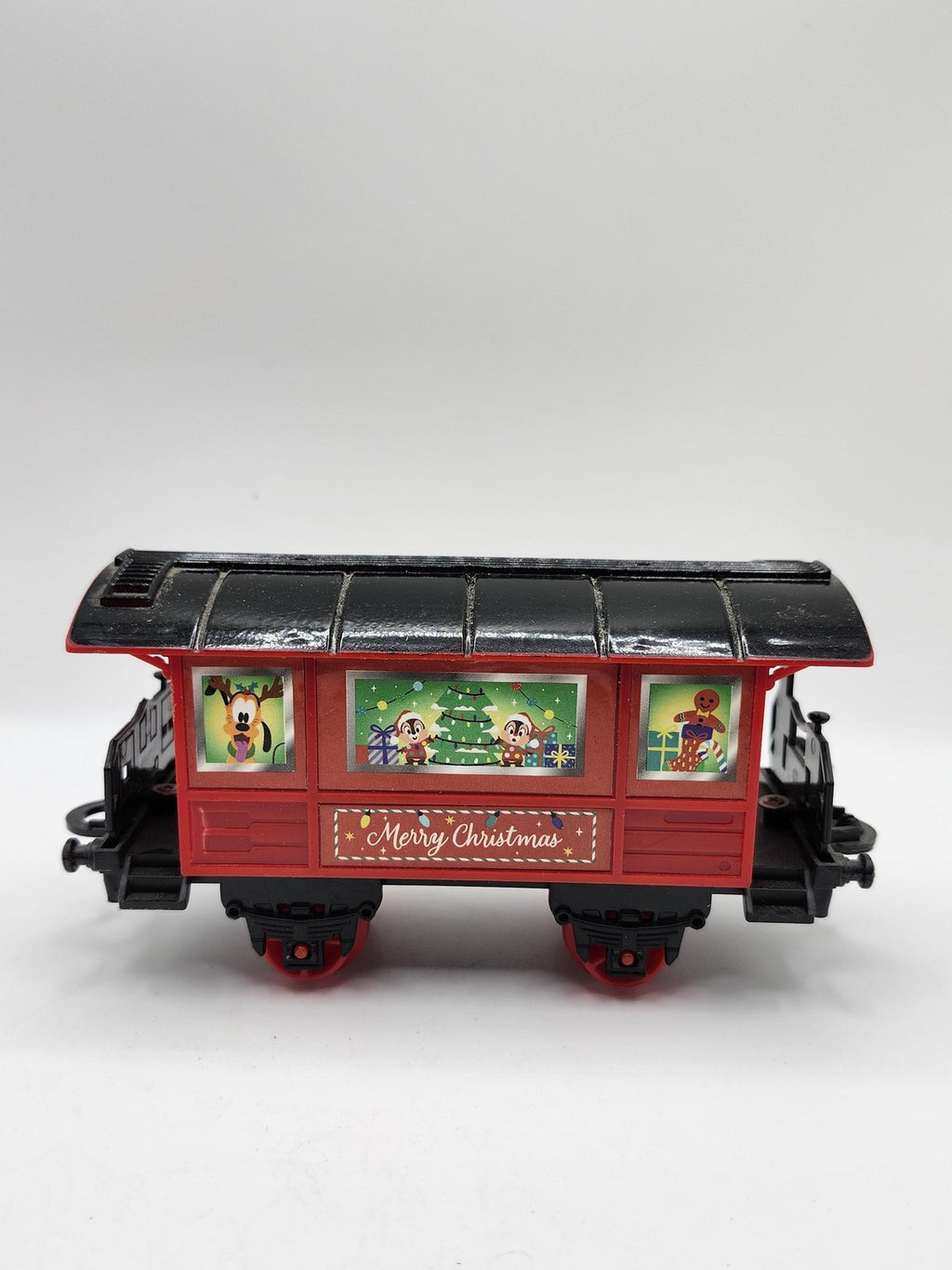 Disney G Gauge Merry Christmas Passenger Car Red Pluto Chip Dale Holiday Train
