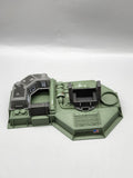 Vintage 1986 G.I. Joe Base Platform Playset Part Hasbro Green Plastic Toy Loose