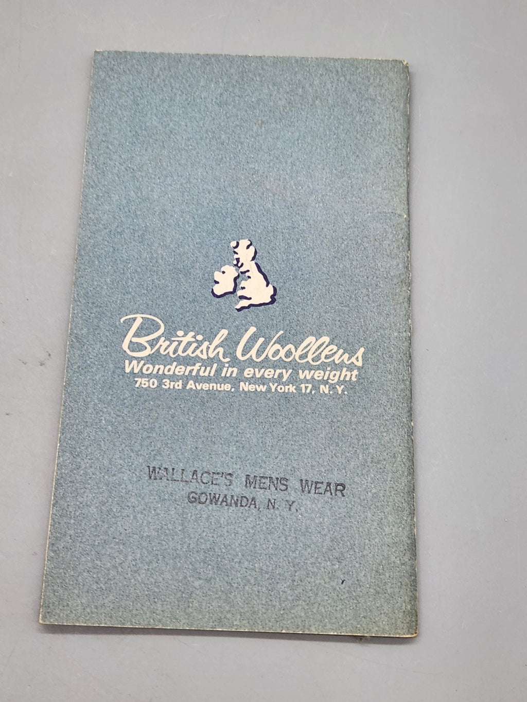 Vintage British Woollens Fashion History Booklet Menswear Advertising Ephemera