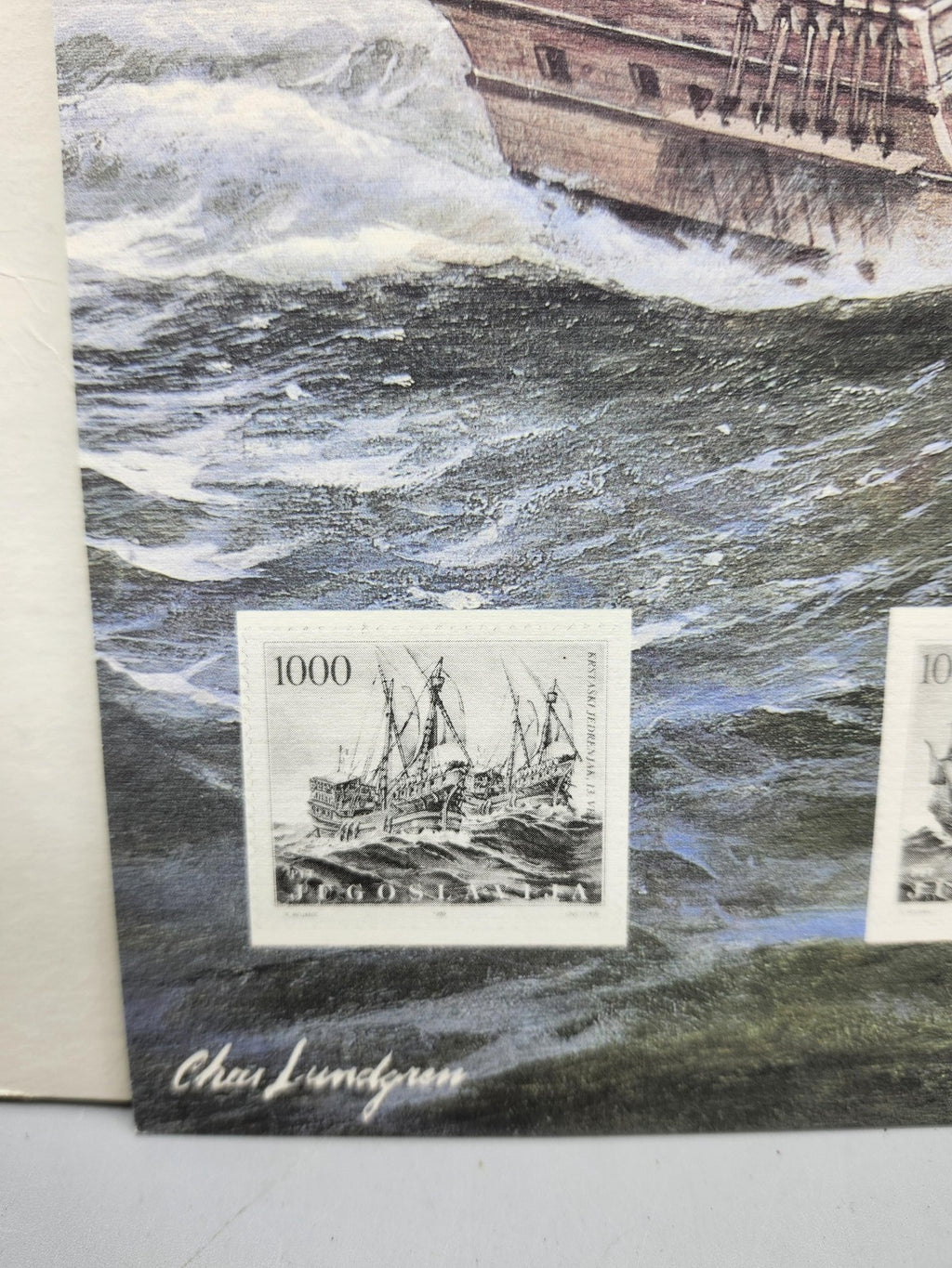 Mint Stamps Yugoslavia Sailing Ships 1989 MNH Multicolor Souvenir Sheet Panel